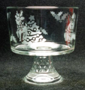 Glass Etching Fruit Bowl